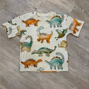 NWOT - NEXT Kids' Dinosaur Adventure Tee - Orange, Green, Cream - Size 3-4 years